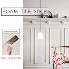 Foam Strip / Wallpaper / Wainscoting / DIY / Child Safety / Wall Cushion / Bakuta / Korean / Best Seller / Home Decoration