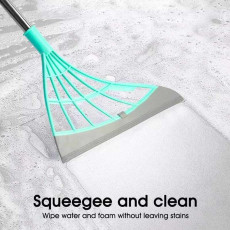 Magic cleaning silicone broom mop wiper dry & wet Magic wiper mop sweeping hair bathroom Floor Sweepers scraper